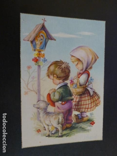 Postales: I. VERNET ILUSTRADORA NI&Ntilde;OS REZANDO POSTAL