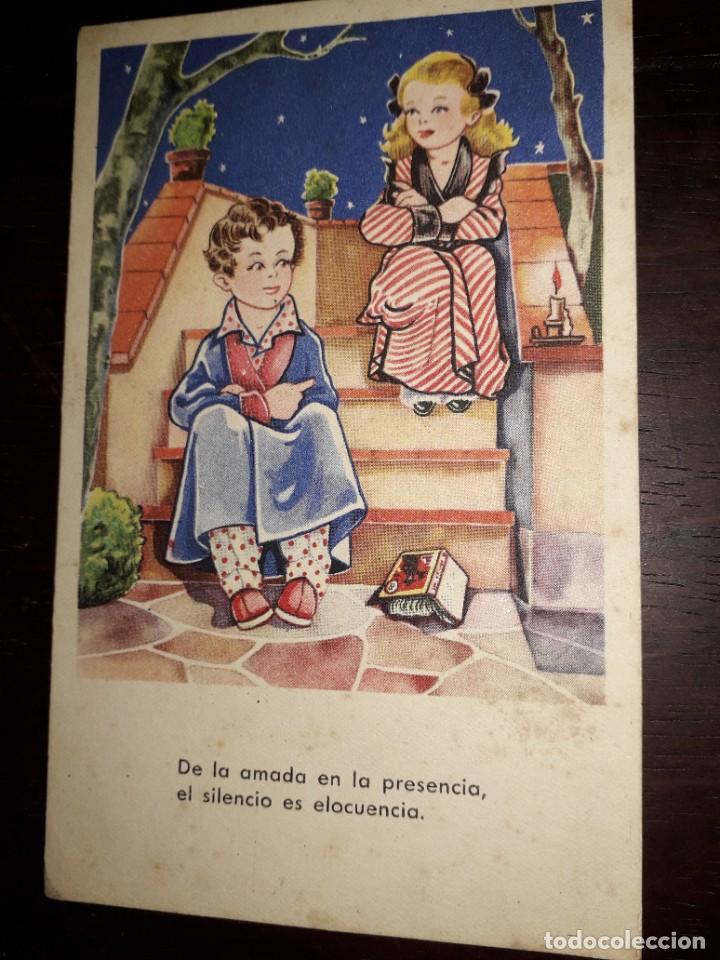 Postcards: N&ordm; 2326 POSTAL NI&Ntilde;OS DE LA AMADA EN LA PRESENCIA EL SILENCIO ES ELOCUENCIA