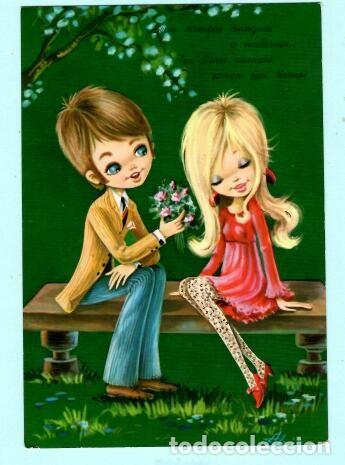 Cartes Postales: POSTAL DE PAREJAS DIBUJO DE ALAIN N&ordm; 6865 ESCRITA