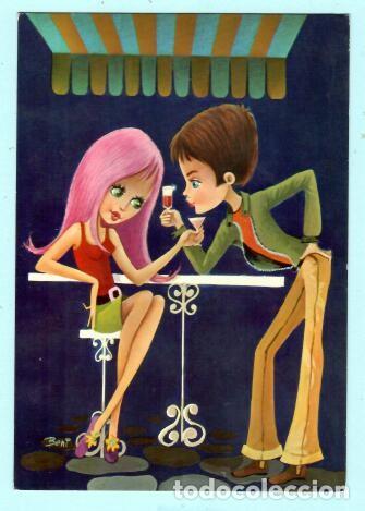 Cartes Postales: POSTAL DE PAREJAS DIBUJO DE BENI N&ordm; 7336 /31 C SIN CIRCULAR