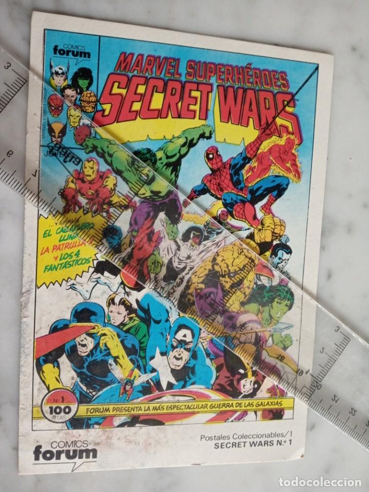 Cartoline: postales  coleccionables  n&ordm; 1 secret wars n&ordm; 1 comics forum