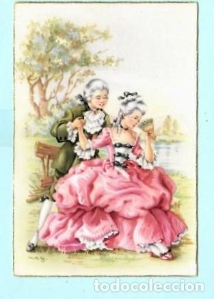 Postkarten: POSTAL DE DIBUJOS PAREJA ESCRITA A&Ntilde;O 1960 EDITO CyZ N&ordm; 579 /N&ordm; 4