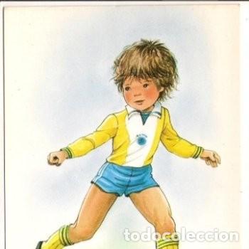Postais: -78626 POSTAL DIBUJO NI&Ntilde;O JUGANDO AL FUTBOL, ILUSTRACION MARY MAY, COLECCION PERLA, N&ordm; 545 /4, PAGSA