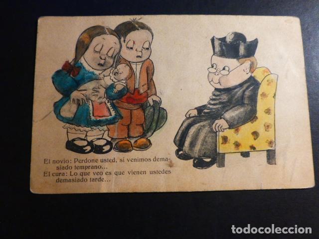 Postais: NOVIOS Y CURA POSTAL COMICA ILUSTRADA