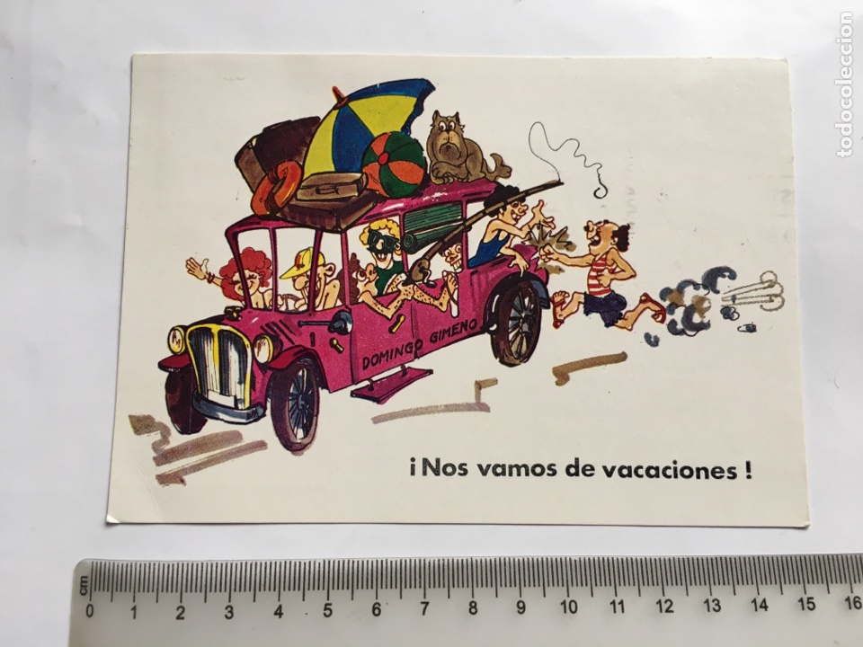 Postais: POSTAL PUBLICITARIA. DOMINGO GIMENO. VAL&Egrave;NCIA. H. 1980?.