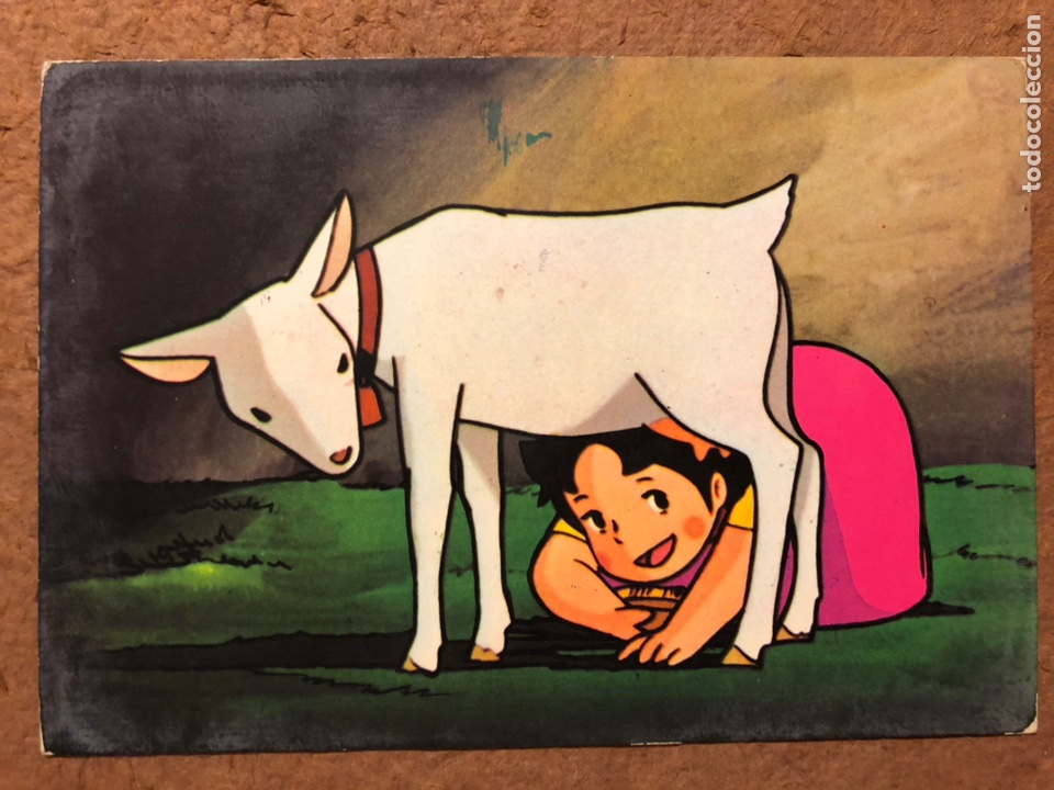 Cartoline: HEIDI Y COPITO DE NIEVE. POSTAL SIN CIRCULAR EDICIONES TARJEFHER (1975). ZUIYO ENTERPRISES