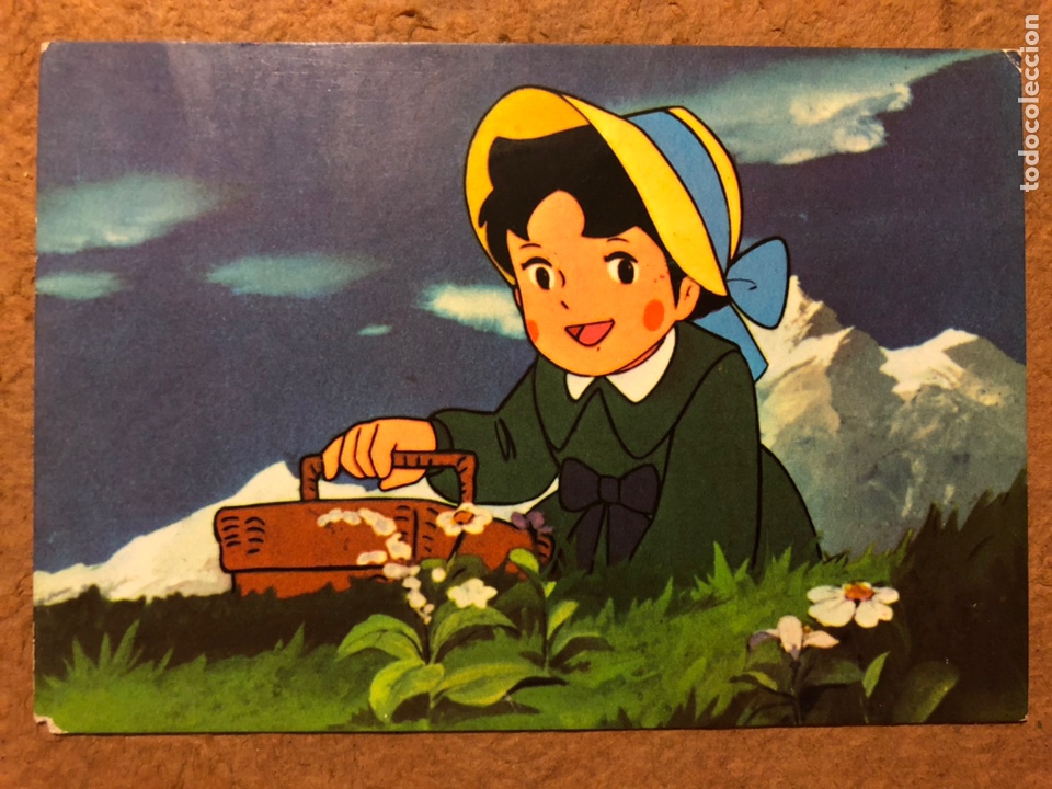 Cartoline: HEIDI. POSTAL SIN CIRCULAR EDICIONES TARJEFHER N&deg; 9 (1975). ZUIYO ENTERPRISE.