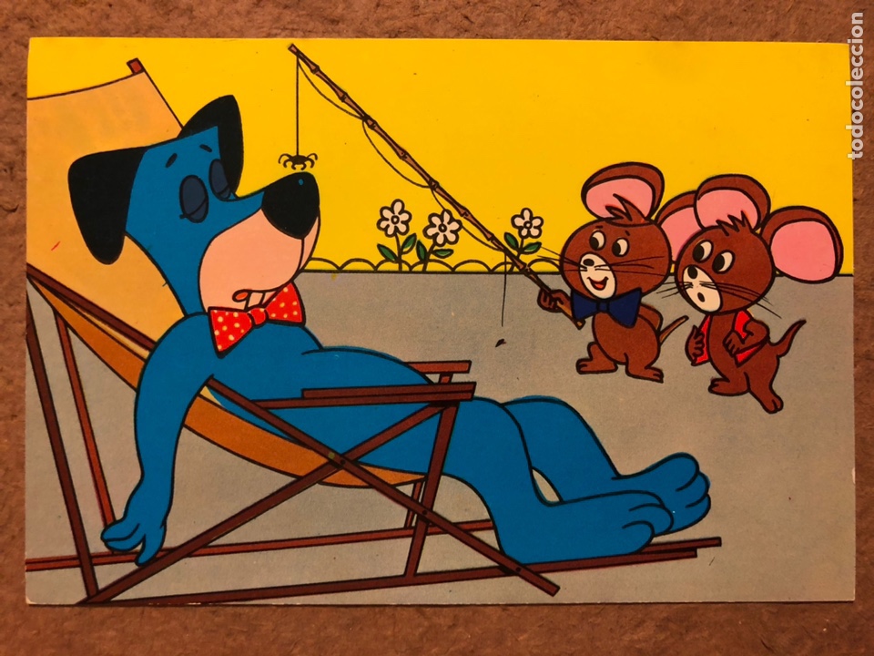 Cartoline: HUCKELBERRY HOUND. POSTAL SIN CIRCULAR HANNA BARBERA EDICIONES TARJEFHER N&deg; 807 (1965).