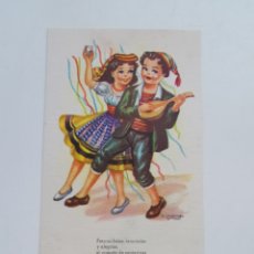 Postales: POSTAL ESCRITA EN ANGLÈS GIRONA, 1956. DEL DIBUJANTE GIRONA. ED. ARTIGAS. DE NO HE EN NAPOLI. Lote 200083867
