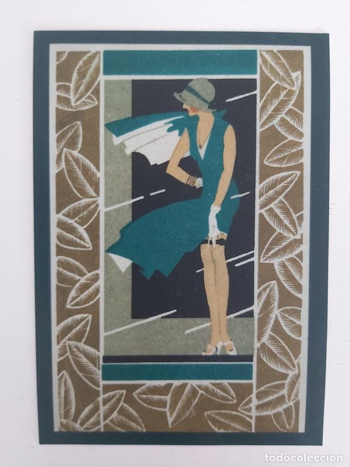 Postales: POSTAL FIGURA DE MUJER. BELLE EPOQUE. IMPRESA POR LA BIBLIOTECA NACIONAL.