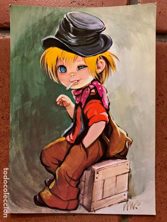 Postales: GOLFILLOS G3, Preciosa postal ilustrada de gran tama&ntilde;o 21x15cms