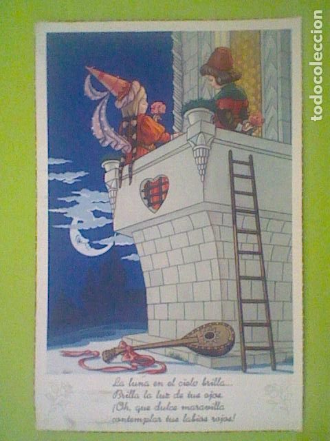 Postales: ROMEO JULIETA ILUSTRACION POSTAL ED ANCLA N&ordm; 2047 S/C ESCALERA