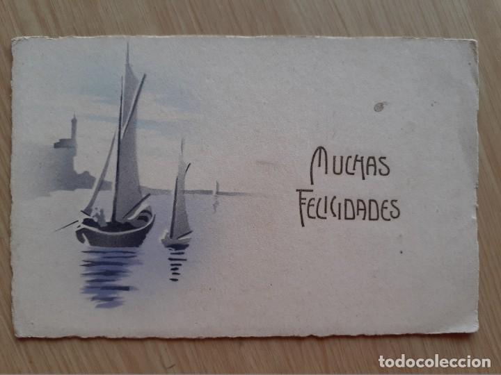 Postkarten: TARJETA POSTAL - MUCHAS FELICIDADES - BARCOS