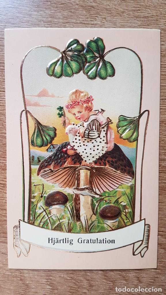 Postais: ANTIGUA POSTAL FELICITACI&Oacute;N.