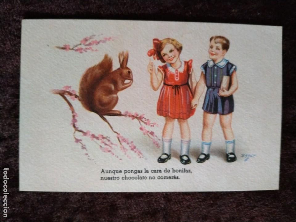 Cartes Postales: TARJETA POSTAL (LITOGRAF&Iacute;A A COLOR). *AUNQUE PONGAS LA CARA DE BONIFAZ, NUESTRO ... . A&Ntilde;OS 30/40.