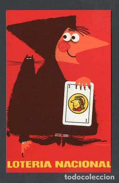 Postais: Cartel de Don F. Hern&aacute;ndez Garbayo. *Loteria Nacional. Serie A n&ordm; 5* Nueva.