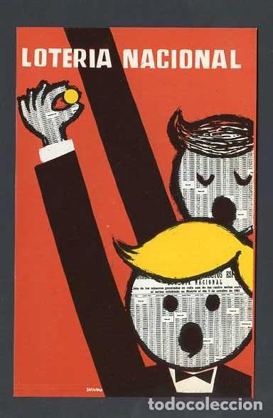 Cartoline: Cartel de Don E. Barahonda Collado. *Loteria Nacional. Serie A n&ordm; 2* Nueva.