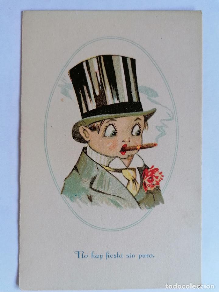 Postcards: POSTAL INFANTIL, NO HAY FIESTA SIN PURO