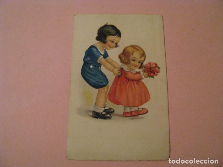 Postais: ANTIGUA POSTAL, DIBUJO, NI&Ntilde;OS. DE ED. S SPECIAL B. ESCRITA.