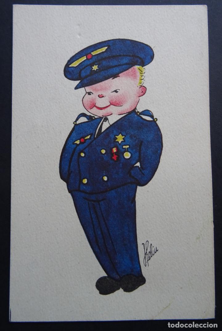 Postais: Postal de aviador del dibujante J. Feliu, a&ntilde;os 50, es original, no reproducci&oacute;n. Sin circular