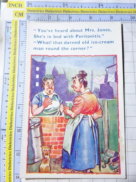 Postais: POSTAL DE DIBUJOS HUMOR. GRAN BRETA&Ntilde;A. A&Ntilde;OS 30 50. MUJERES. SE&Ntilde;ORA INFIEL SR PERITONITIS. 2669