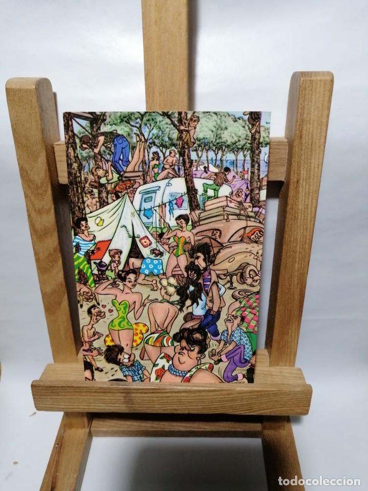Postkarten: POSTAL ILUSTRADA UN DIA EN EL CAMPING. A. TARRAGO SIN CIRCULAR