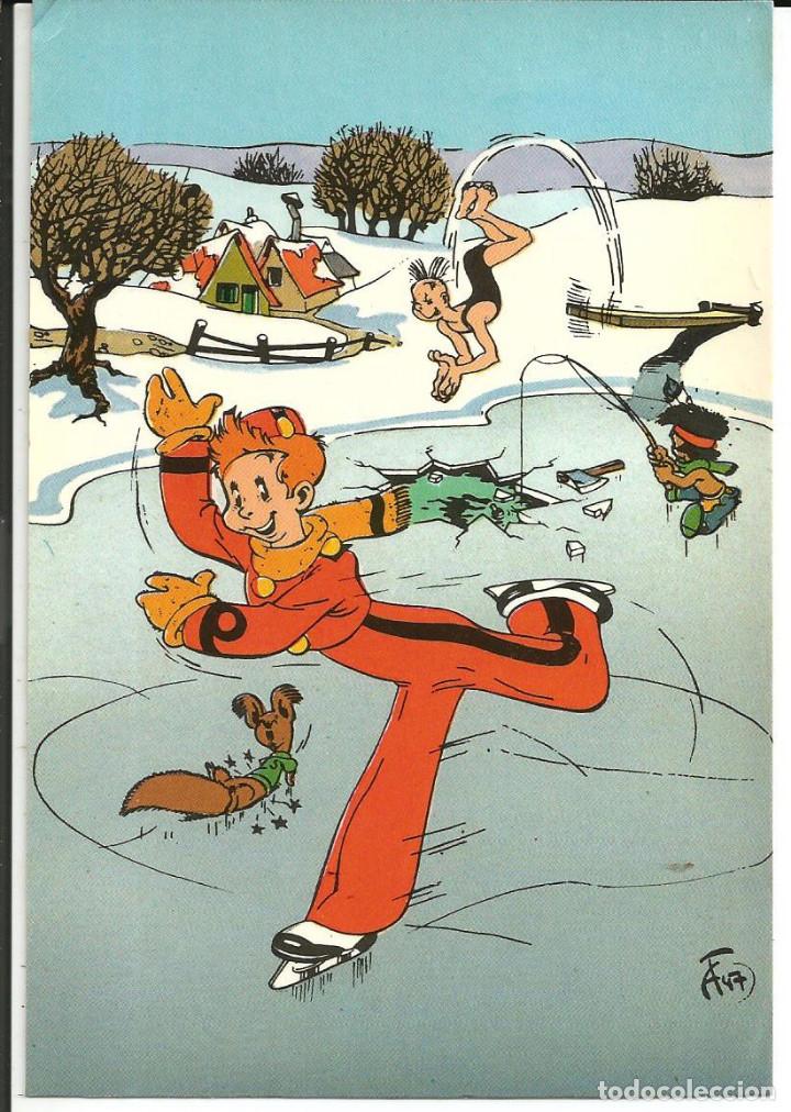 Postkarten: POSTAL *TR&Eacute;SORS DU JOURNAL DE SPIROU* N&ordm; 3 - ILUSTRA ANDR&Eacute; FRANQUIN 1985