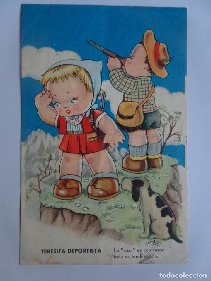 Postkarten: ANTIGUA POSTAL ILUSTRADA , TERESITA DEPORTISTA ,ED CLIPER, VER FOTOS