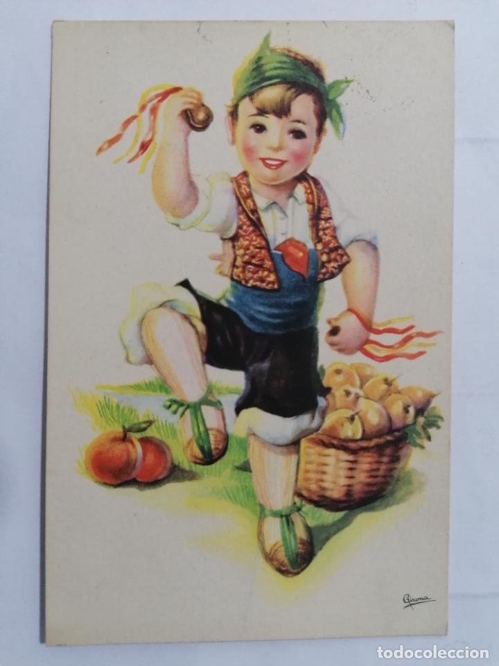 Postcards: POSTAL REGIONALES INFANTILES, ARAGON, ESCRITA, A&Ntilde;OS 40
