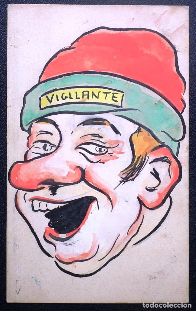 Postales: POSTAL CON CARICATURA A INDENTIFICAR