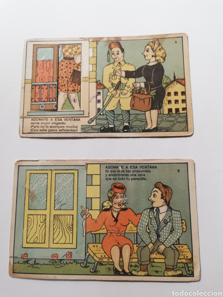 Cartoline: POSTALES CON VENTANA DESPLEGABLE. BEA. P.E.P.MADRID.N&deg; 6 y 8.NO CIRCULADAS.