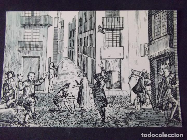 Cartes Postales: DIBUJOS-F3-LOTERIAS-GRABADO ANONIMO DE FINALES DEL SIGLO XVIII-EXPRESIONES JUGADORES LOTERIA