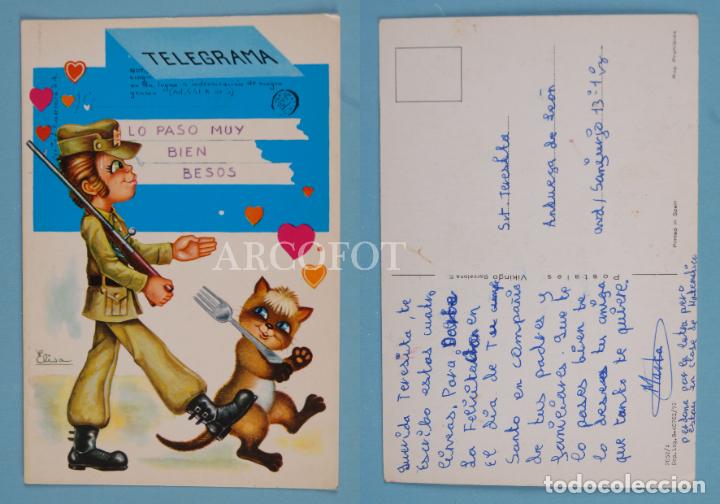 Cartoline: Antigua POSTAL - ELISA - 2052/4 - POSTALES VIKINGO 1972