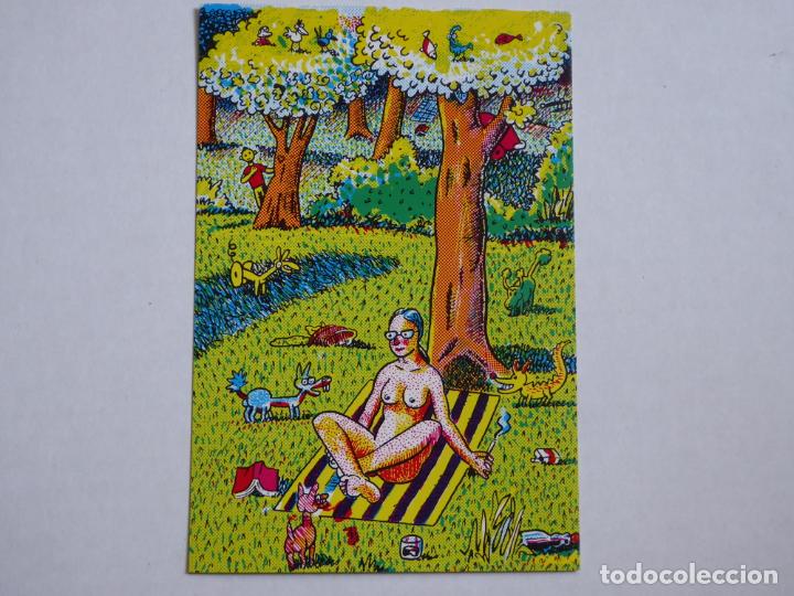 Postales: Postal del dibujante de comics Sim&oacute;nides: Prao - Ediciones La C&uacute;pula 1981