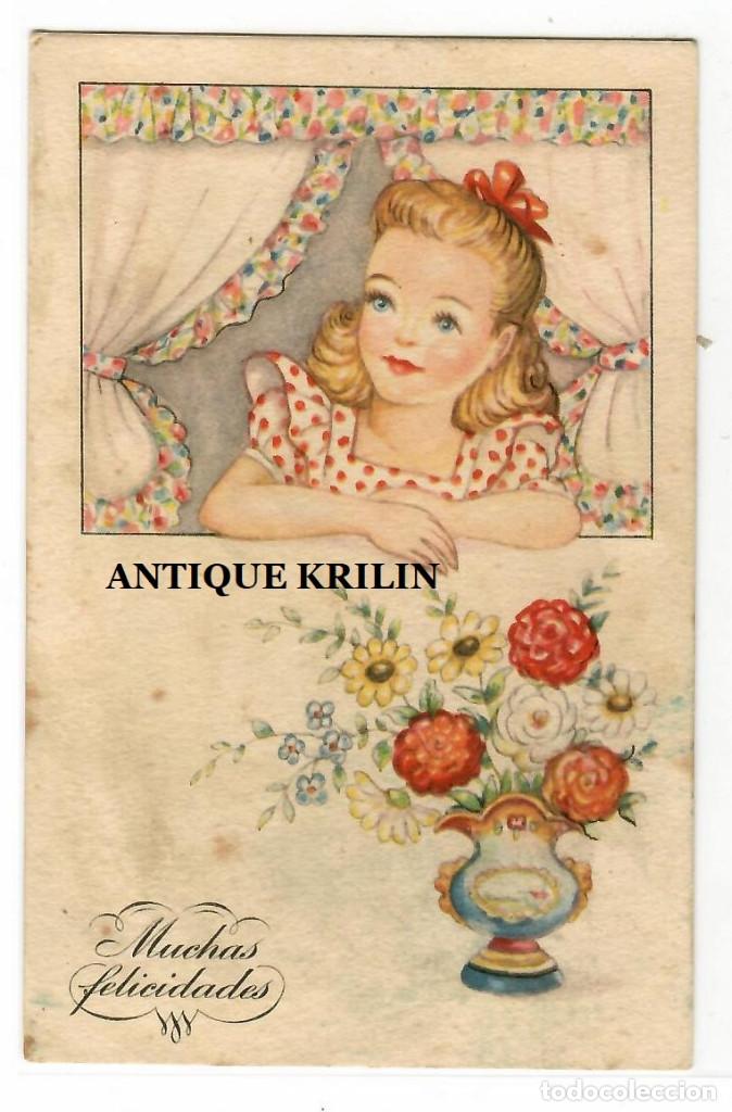 Cartoline: POSTAL EDITORIAL ARTIGAS / SERIE 110 / MUCHAS FELICIDADES