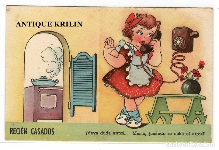 Postkarten: POSTAL EDICIONES TRIO / SERIE U / COLECCION RECIEN CASADOS