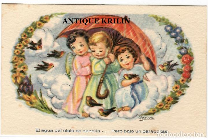 Postcards: POSTAL EDITORIAL ARTIGAS / SERIE 55 ESCENAS ANGELICALES / COLECCION A / ILUSTRA GIRONA