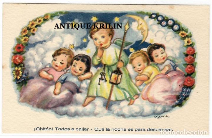 Postcards: POSTAL EDITORIAL ARTIGAS / SERIE 55 ESCENAS ANGELICALES / COLECCION A / ILUSTRA GIRONA