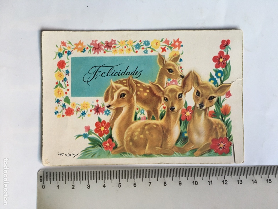 Postales: POSTAL. FELICITACI&Oacute;N. ILUSTRACI&Oacute;N FREIXAS. EDICIONES FREIXAS.
