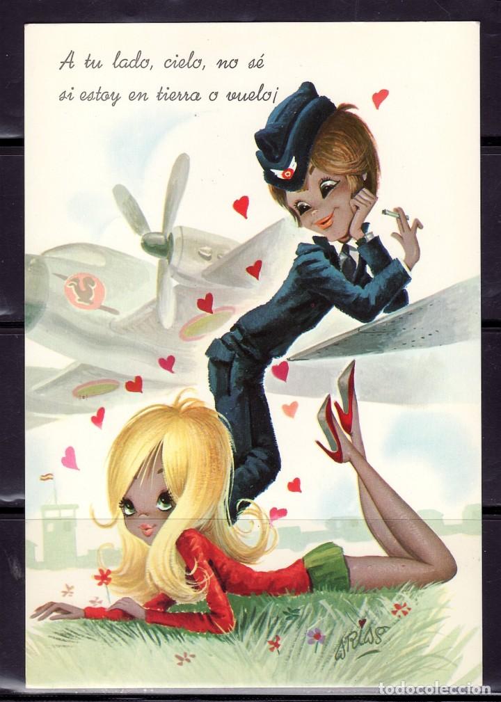 Cartes Postales: POSTAL ILUSTRADA PAREJA AVIADOR DIBUJANTE ARIAS. B