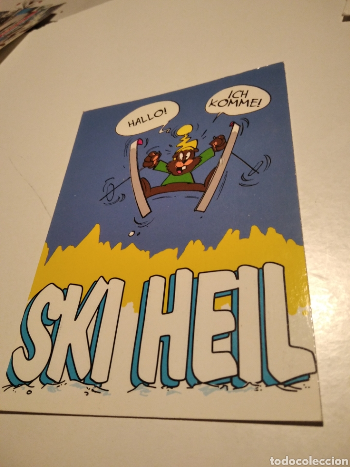 Postales: Ski heil ardilla dibujo