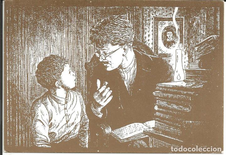 Postcards: POSTAL EL NI&Ntilde;O Y EL PROFESOR - M. SERVAIS