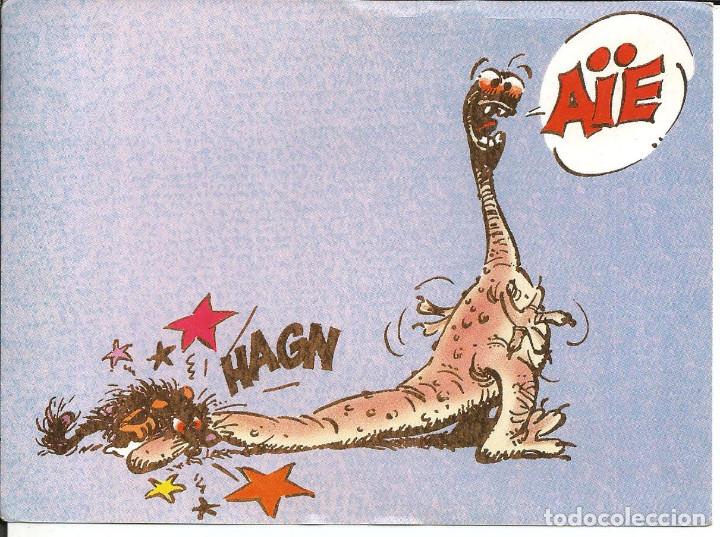 Postais: POSTAL *LE MORZY ET LE GULPE*, LES ENEMIS INS&Eacute;PARABLES - FRANQUIN - SPIROU 1989