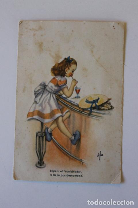 Postcards: POSTAL REPETIR EL COMBINADO DISE&Ntilde;O LOPEZ, 1948