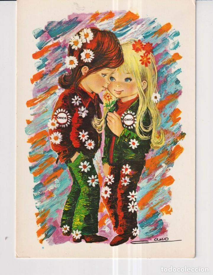 Postkarten: postales de dibujos por olmo de la casa CyZ escrita el a&ntilde;o 1972