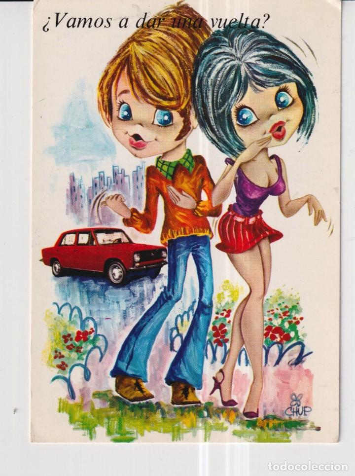 Postales: postal de dibujos de chup de la casa vikingo escrita el a&ntilde;o 1970