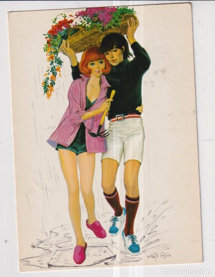 Postcards: postal de dibujos de roso la casa CyZ sin escribir