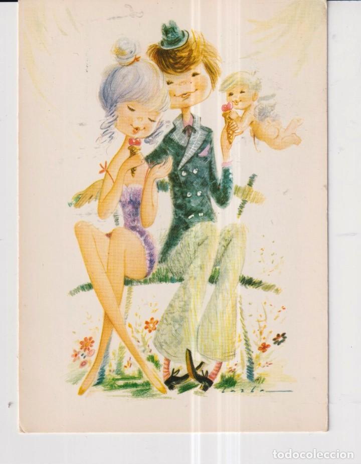 Postkarten: postal de dibujos de lazla la casa CyZ sin escribir