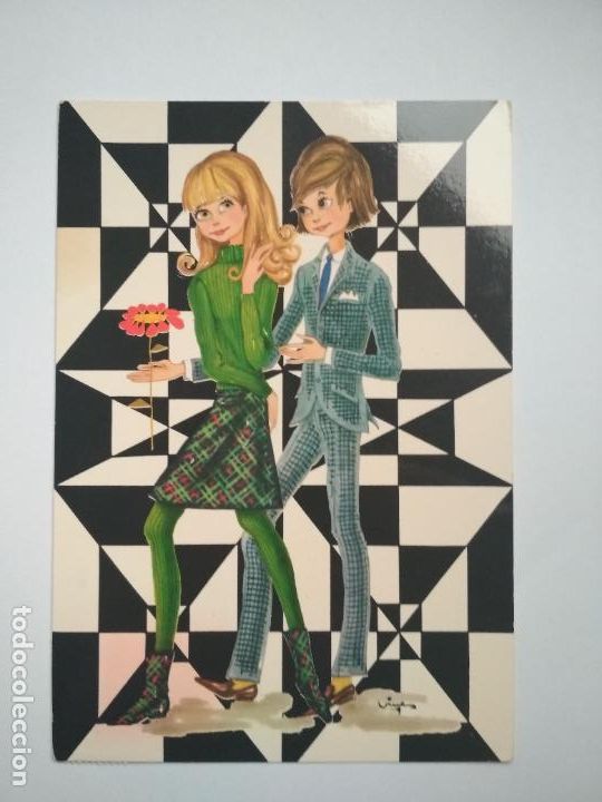 Postais: TARJETA POSTAL VIKINGO 479/1 NOVIOS CIRCULADA