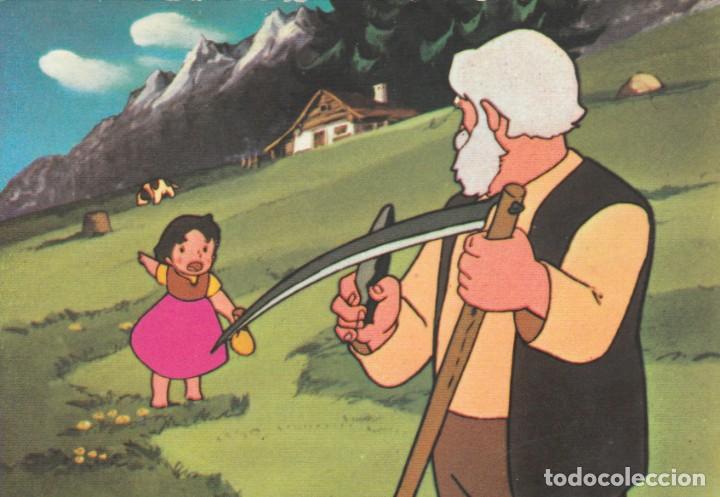 Postales: POSTAL INFANTIL - HEIDI Y EL VIEJO DE LOS ALPES - N&ordm; 1 - 1975 - ED TARJE-FHER - NUEVA